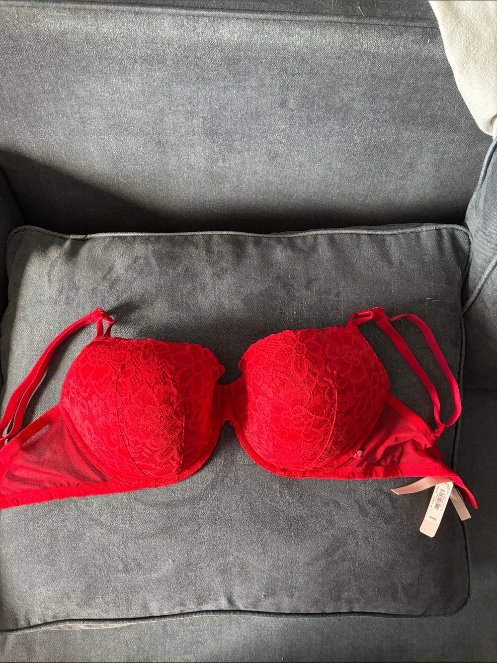 Victoria's Secret Red Lace Push-Up Bra
